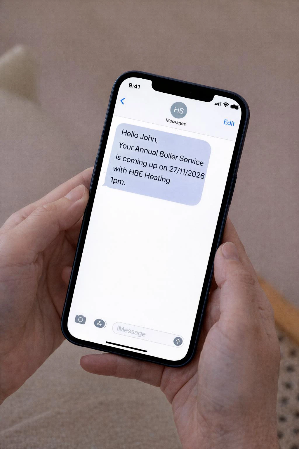 Annual Boiler Service Sms