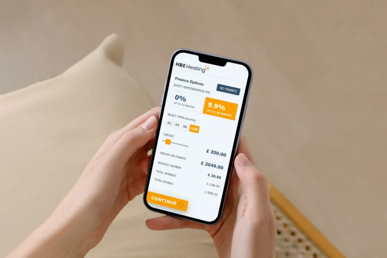 Boiler Finance Example Mobile