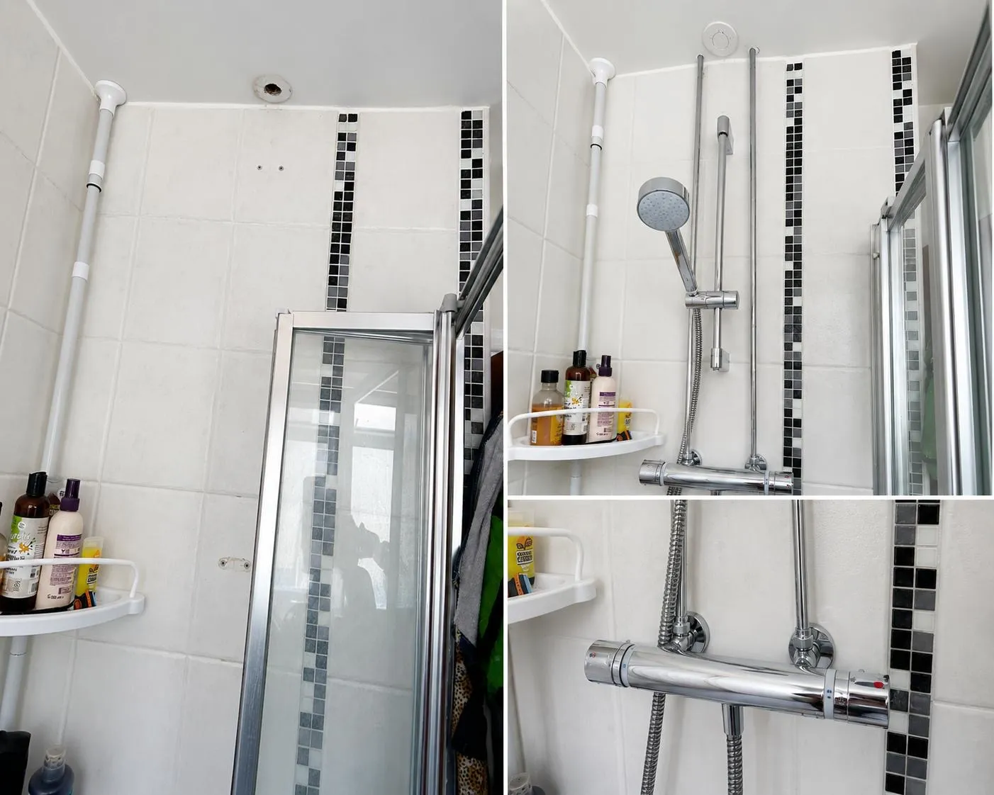Before After Shower Installation
